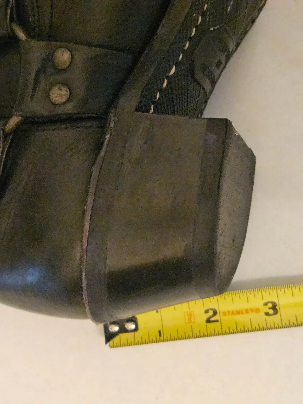 Frye Black Leather Moto Boots 8 - Like New - Picture 5 of 9